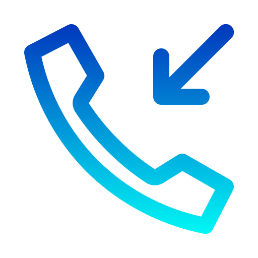 binnenkomend telefoongesprek Generic Gradient icoon
