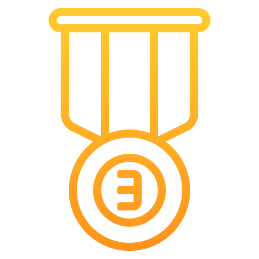 bronzemedaille Generic Gradient icon
