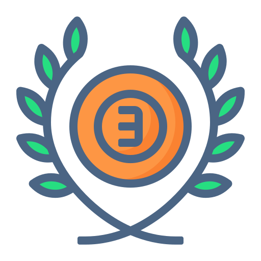 bronzemedaille Generic Outline Color icon