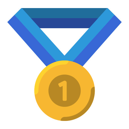 złoty medal Generic Flat ikona