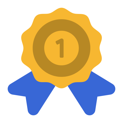 złoty medal Generic Flat ikona