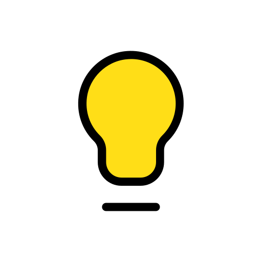 전구 Generic Outline Color icon