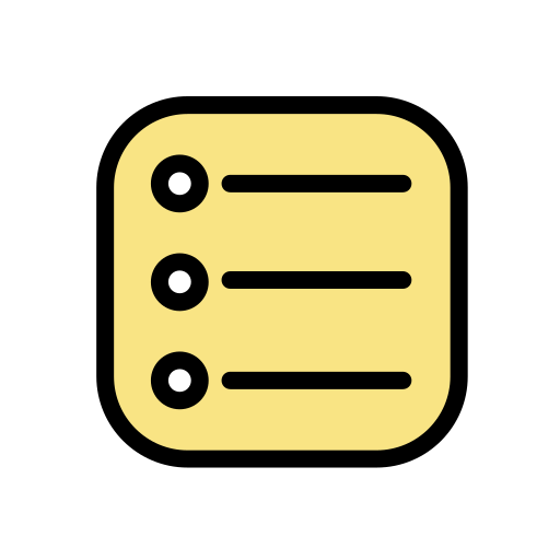 リスト Generic Outline Color icon