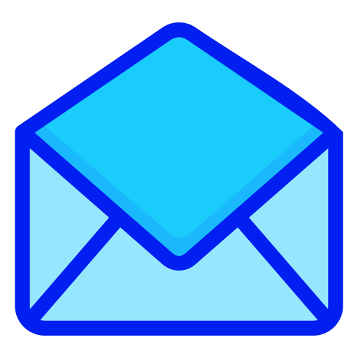 otwórz e-mail Generic Blue ikona