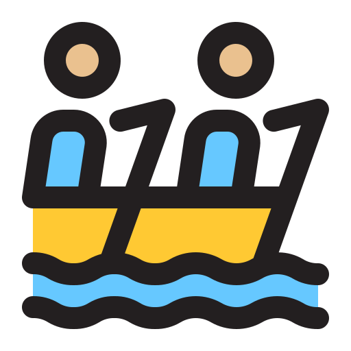 Kayaking Generic Outline Color icon