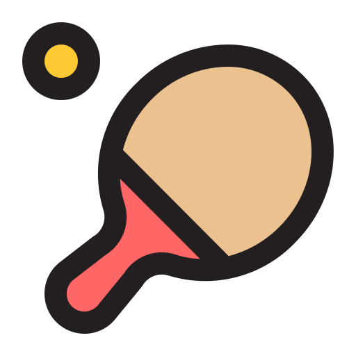 Table tennis Generic Outline Color icon