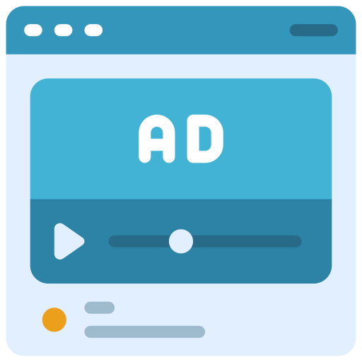 videomarketing Juicy Fish Outline icon
