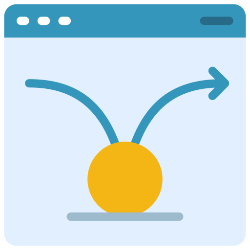 Bounce rate Juicy Fish Outline icon