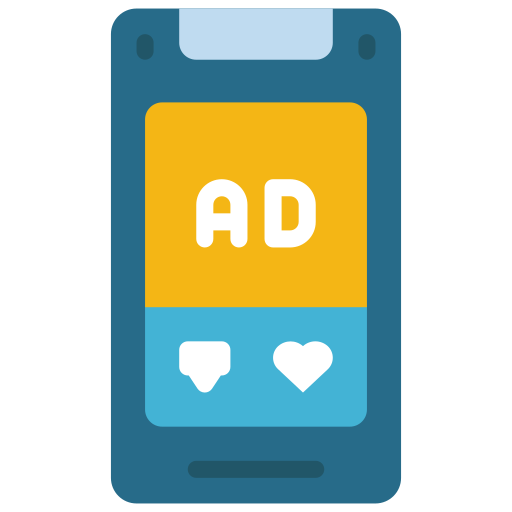 mobiele marketing Juicy Fish Outline icoon
