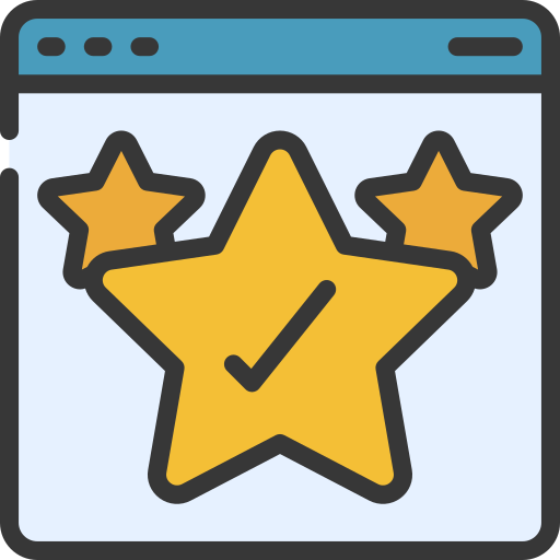Web rating Juicy Fish Soft-fill icon