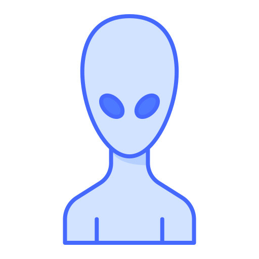 buitenaards wezen Generic Blue icoon