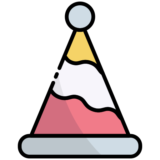 czapka imprezowa Generic Outline Color ikona