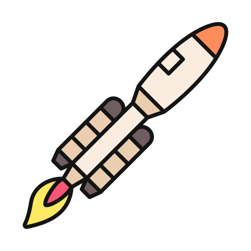 Rocket Generic Outline Color icon