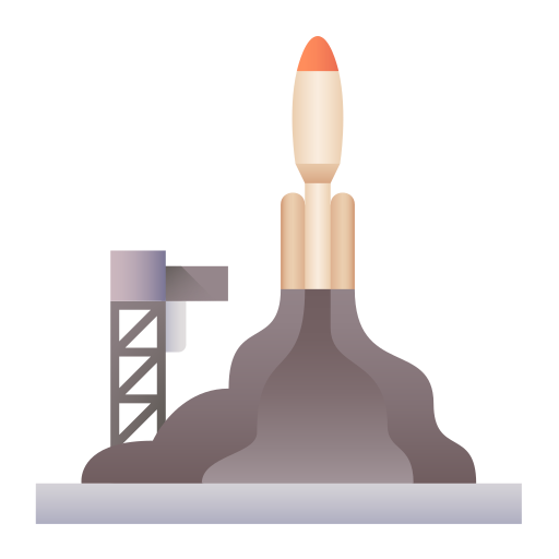 lanzamiento de cohete Generic Flat Gradient icono
