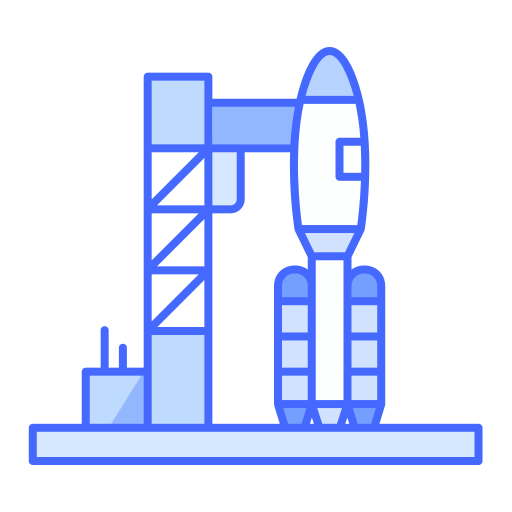 lancement de fusée Generic Blue Icône