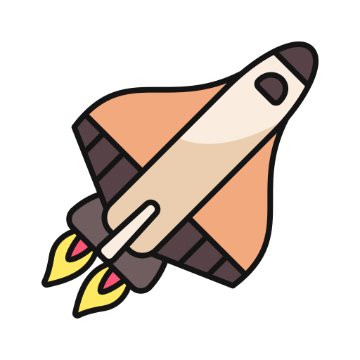 space shuttle Generic Outline Color icona