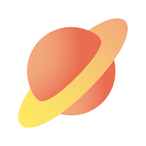 saturno Generic Flat Gradient icono