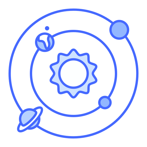 système solaire Generic Blue Icône