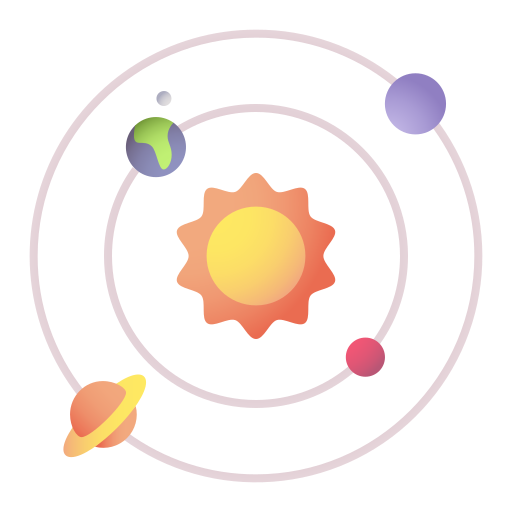 sistema solar Generic Flat Gradient icono