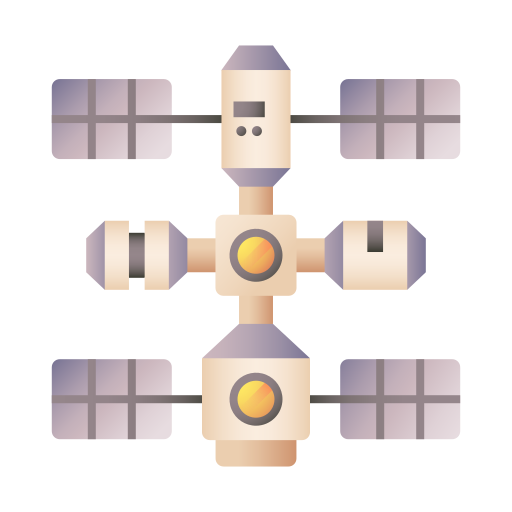 estación espacial Generic Flat Gradient icono