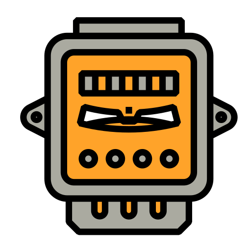 Electric meter Generic Outline Color icon