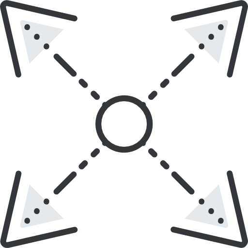 uitbreiden Roundicons Premium Lineal Color icoon