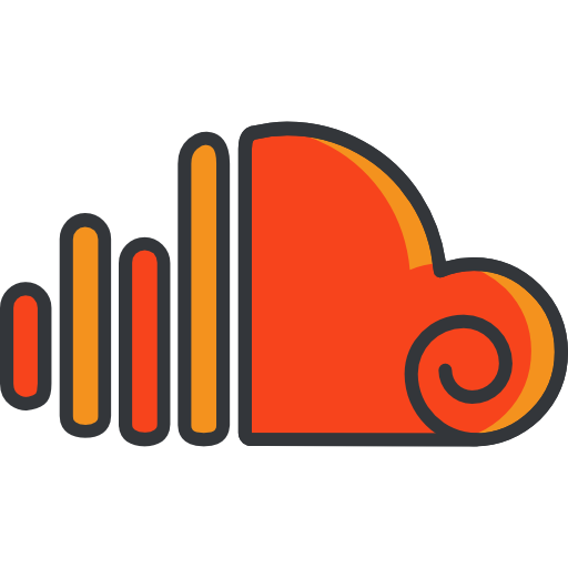 soundcloud Roundicons Premium Lineal Color icona