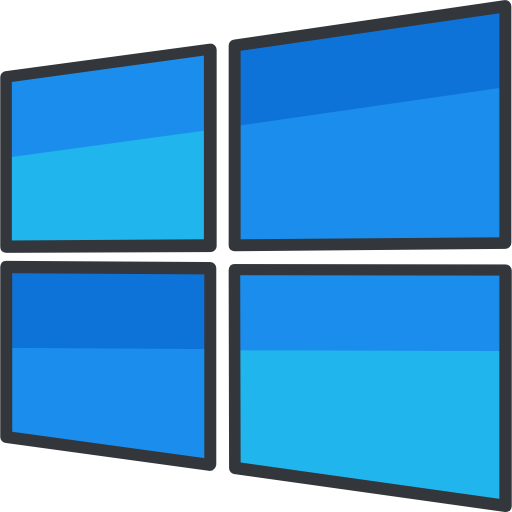 les fenêtres Roundicons Premium Lineal Color Icône