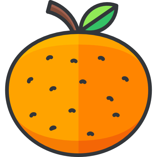 pomarańczowy Roundicons Premium Lineal Color ikona