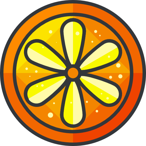 oranje Roundicons Premium Lineal Color icoon