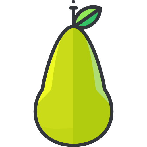 Pear Roundicons Premium Lineal Color icon