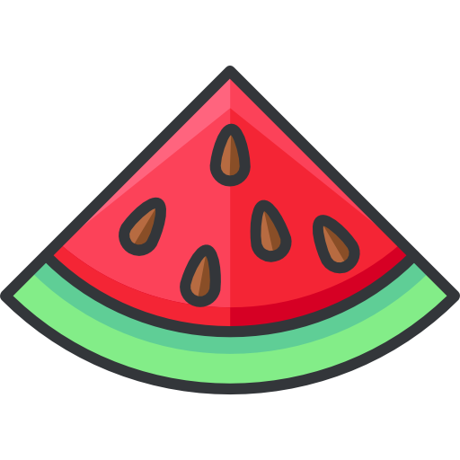 Watermelon Roundicons Premium Lineal Color icon