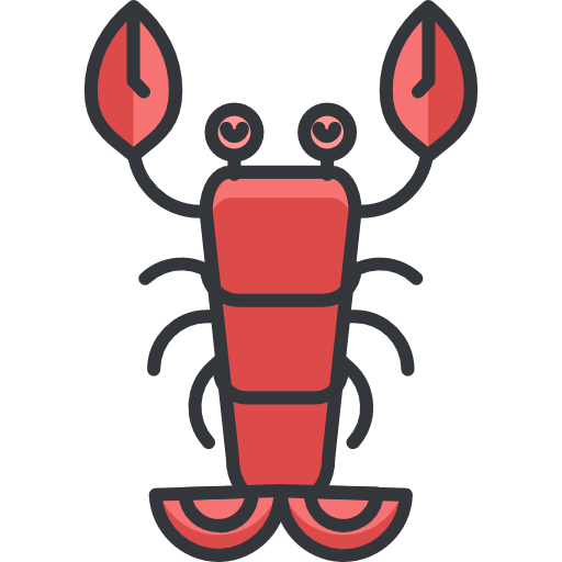 Lobster Roundicons Premium Lineal Color icon