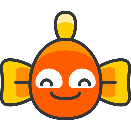 рыба-клоун Roundicons Premium Lineal Color иконка