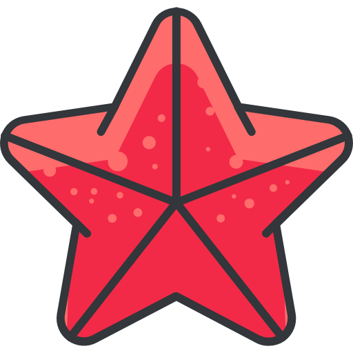 морская звезда Roundicons Premium Lineal Color иконка