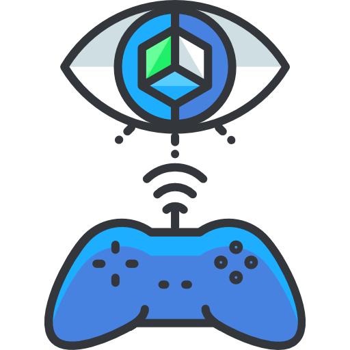 gamepad Roundicons Premium Lineal Color icon