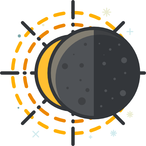 Éclipse Roundicons Premium Lineal Color Icône