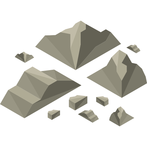 Rocks Roundicons Premium Isometric icon