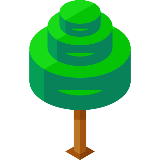 Tree Roundicons Premium Isometric icon