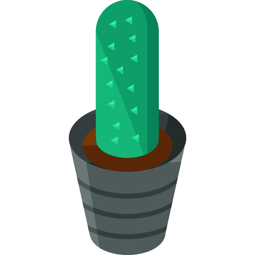 Cactus Roundicons Premium Isometric icon