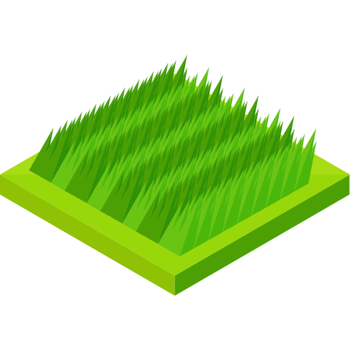 Grass Roundicons Premium Isometric icon