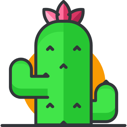 cactus Roundicons Premium Lineal Color Icône