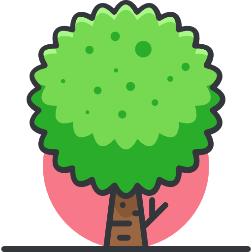 Tree Roundicons Premium Lineal Color icon