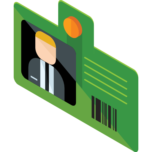 carta d'identità Roundicons Premium Isometric icona