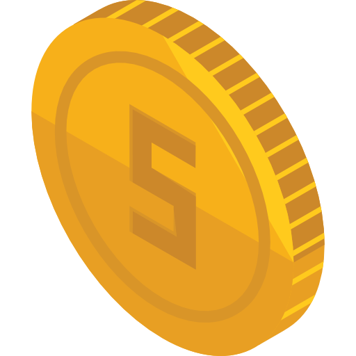 Coin Roundicons Premium Isometric icon