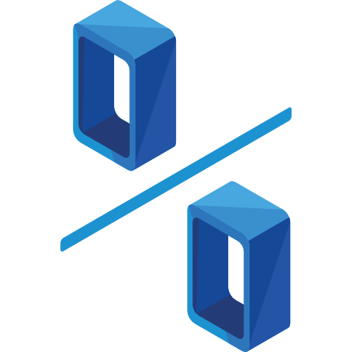 odsetek Roundicons Premium Isometric ikona