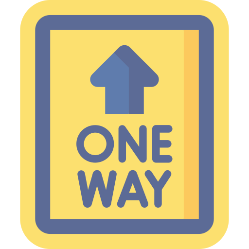 One way Special Flat icon
