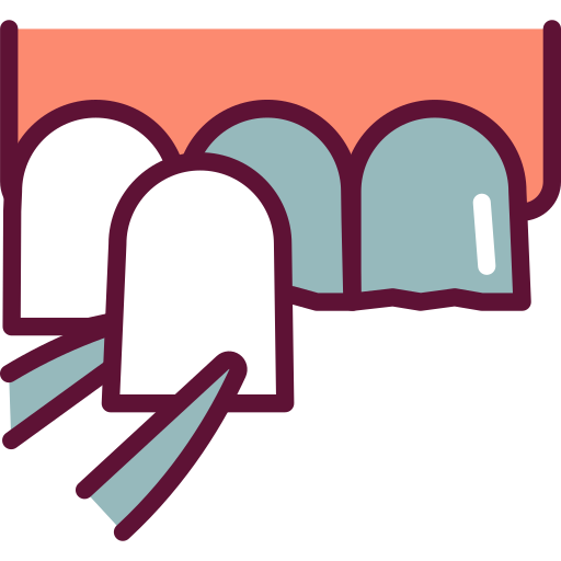 carilla dental Generic Outline Color icono