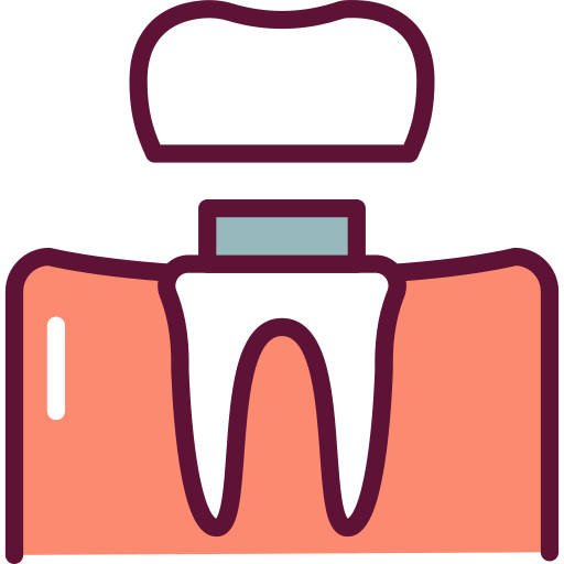 implant dentystyczny Generic Outline Color ikona
