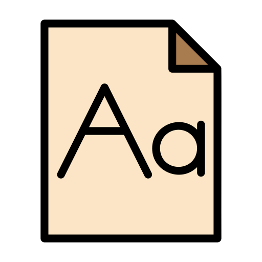 フォント Generic Outline Color icon
